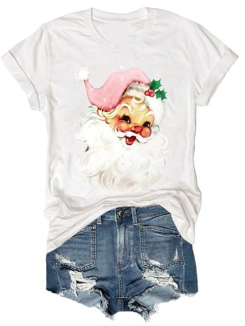 Christmas Santa Claus Print T-Shirt🎅