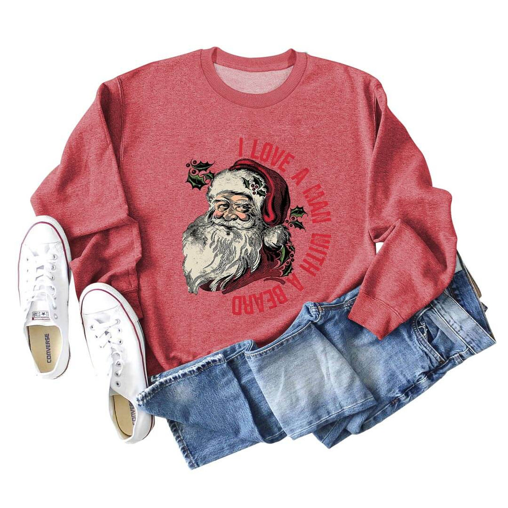 Funny Santa Beard Sweatshirt