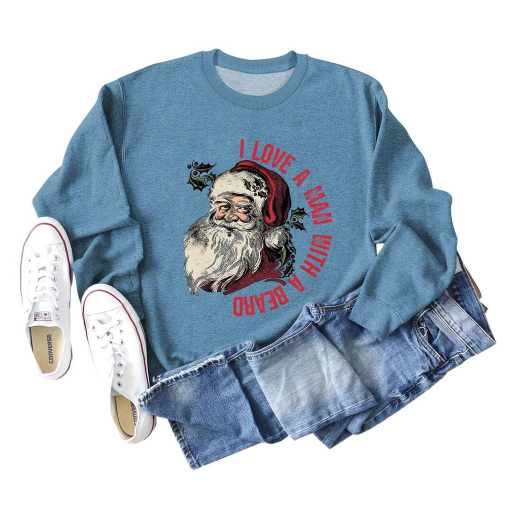 Funny Santa Beard Sweatshirt