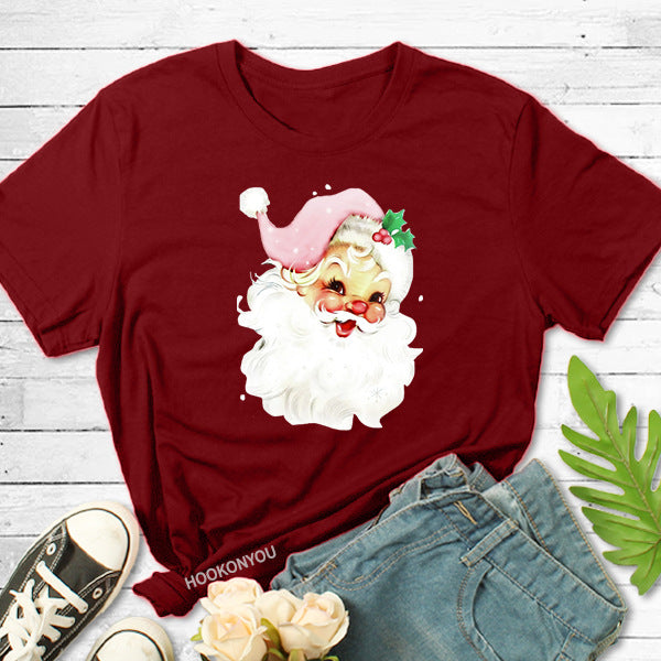 Christmas Santa Claus Print T-Shirt🎅