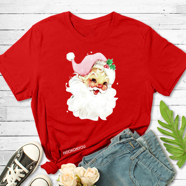 Christmas Santa Claus Print T-Shirt🎅