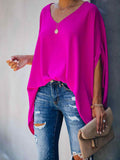 V Neck Oversized Casual Top