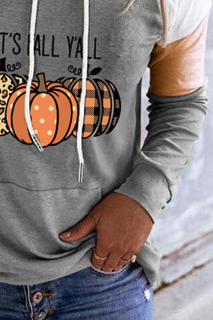 Women's Hoodies Pumpkin Print Hoodie