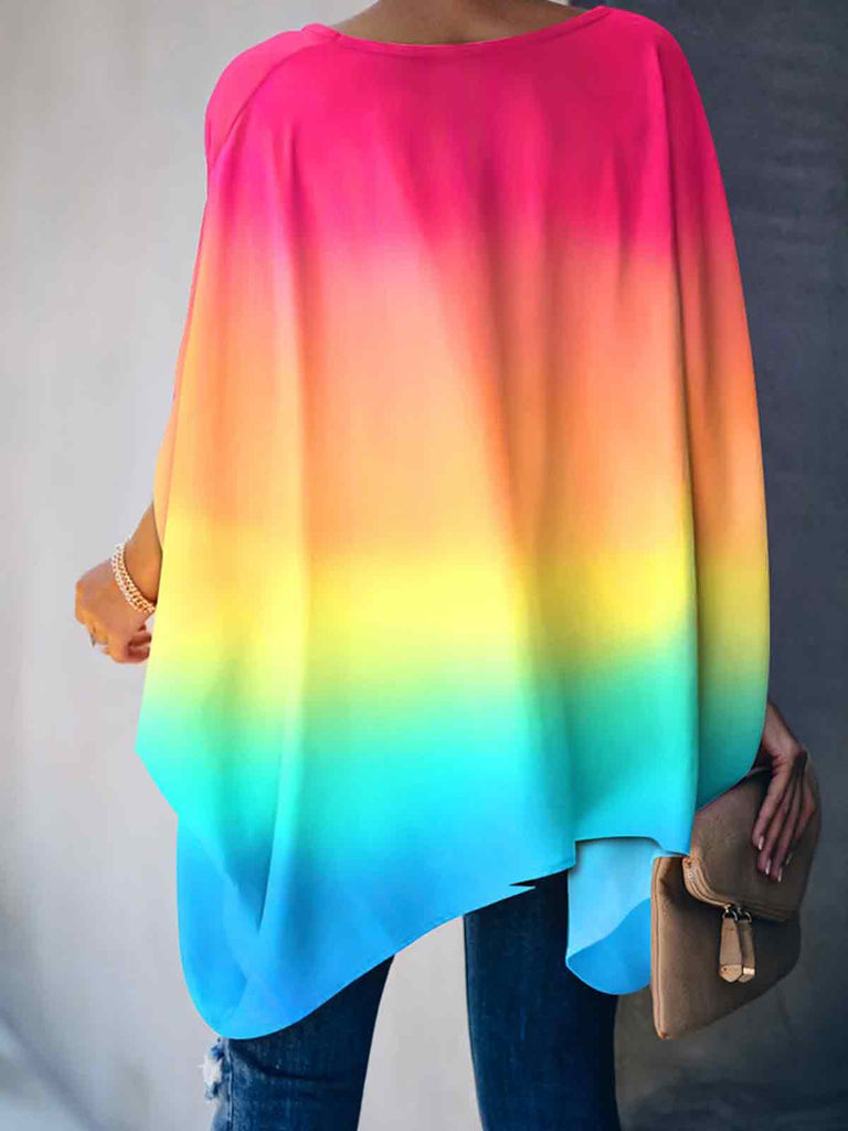 V Neck Oversized Casual Top