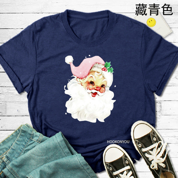 Christmas Santa Claus Print T-Shirt🎅