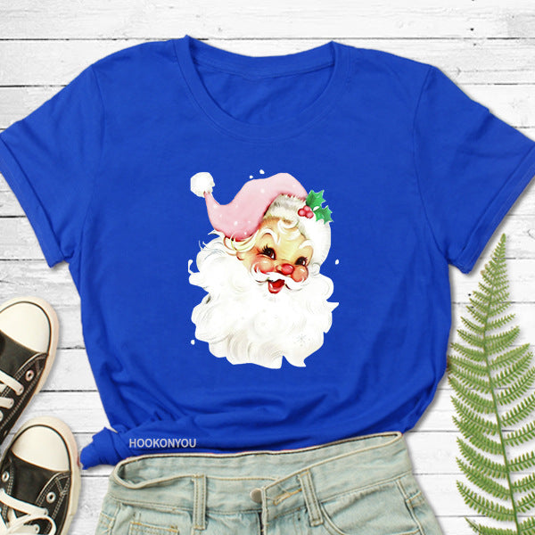 Christmas Santa Claus Print T-Shirt🎅