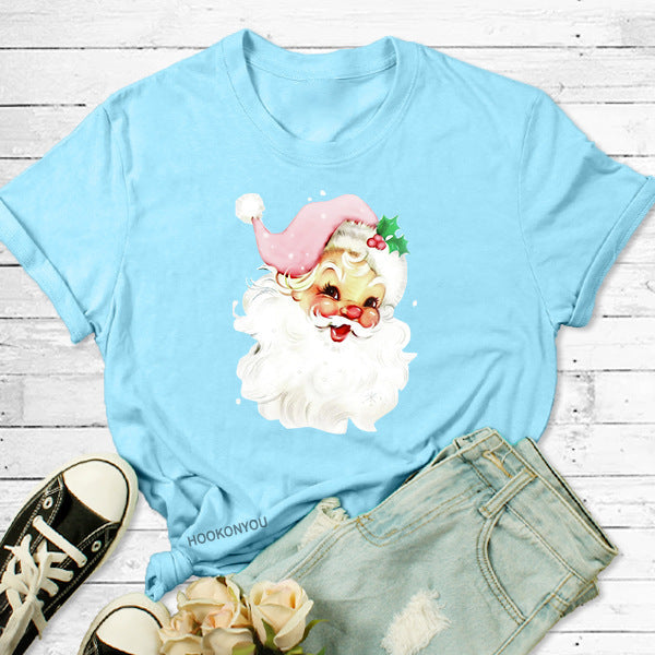 Christmas Santa Claus Print T-Shirt🎅