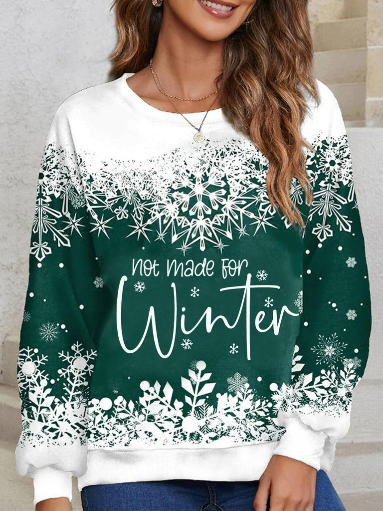 Not Made For Winter Snowflakes Shirt