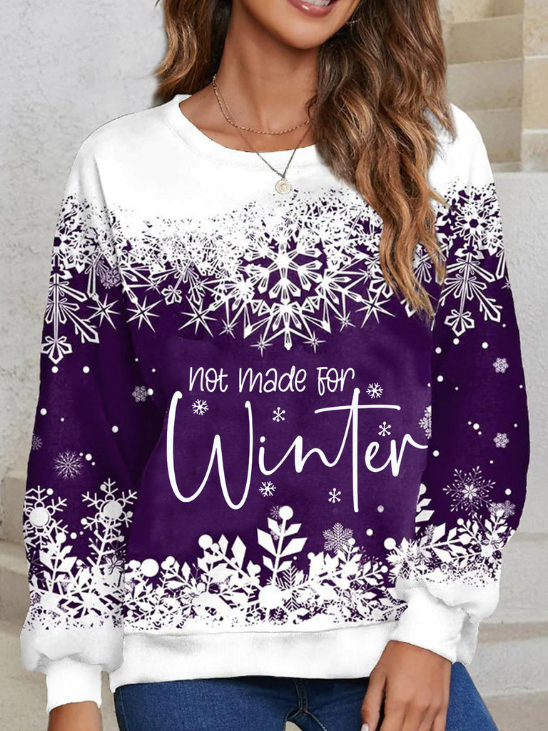 Not Made For Winter Snowflakes Shirt