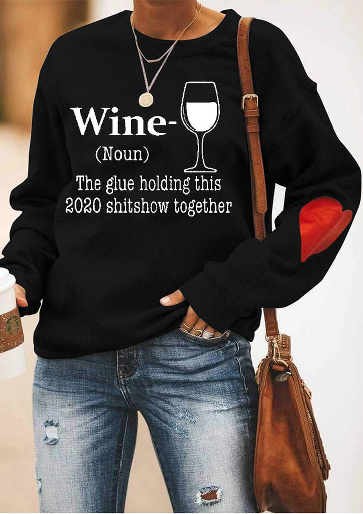 Wine Glass Sweatshirt
