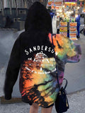 Tie Dye Color Block Sanderson Hoodie