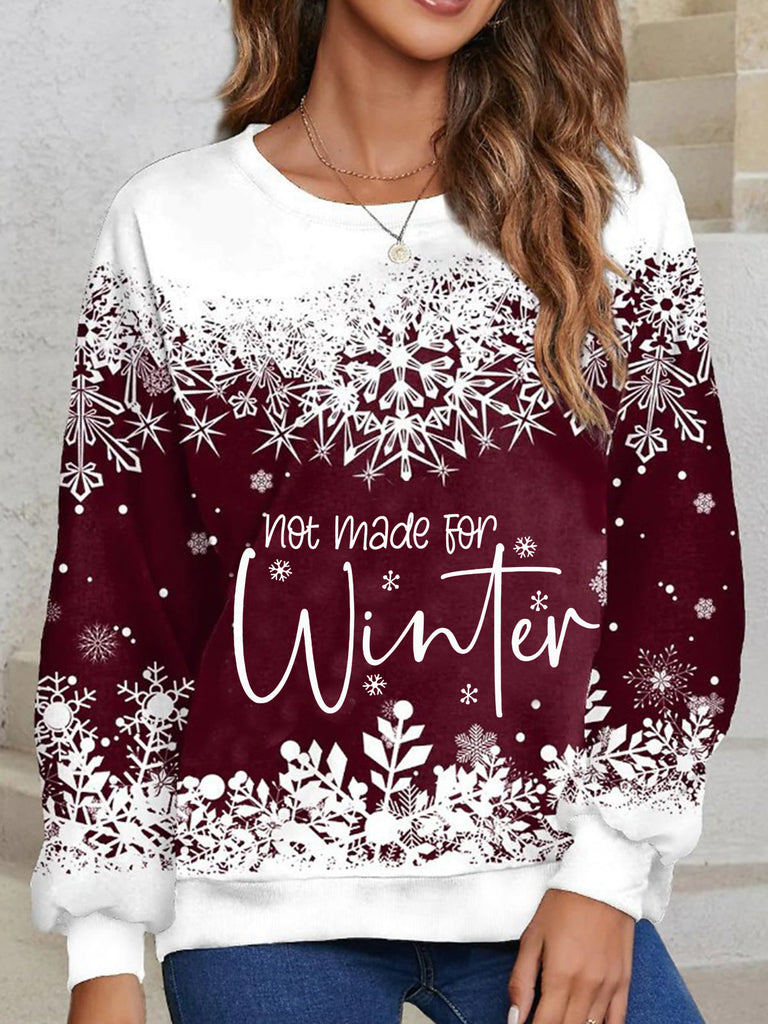 Not Made For Winter Snowflakes Shirt