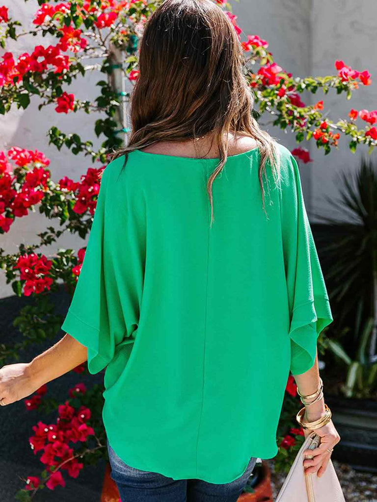 Solid Tie Hem Top