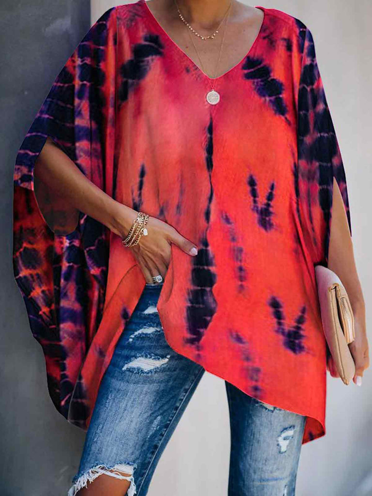 V Neck Oversized Casual Top