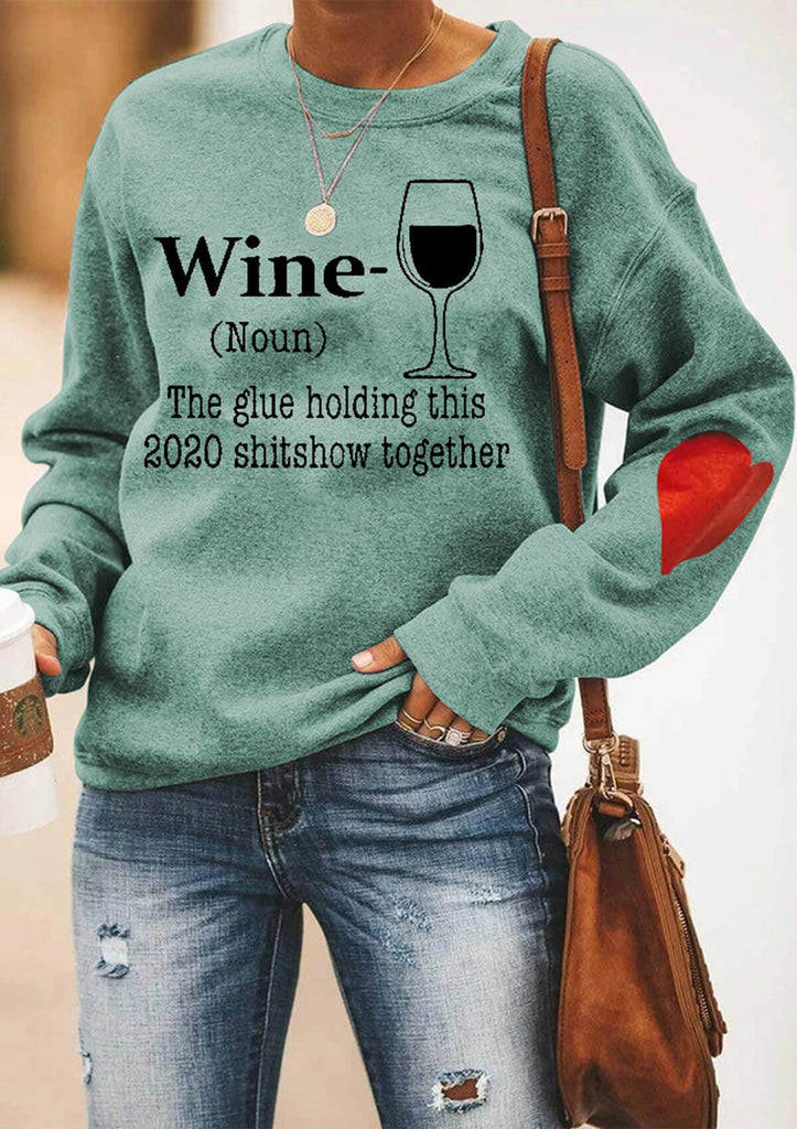 Wine Glass Sweatshirt