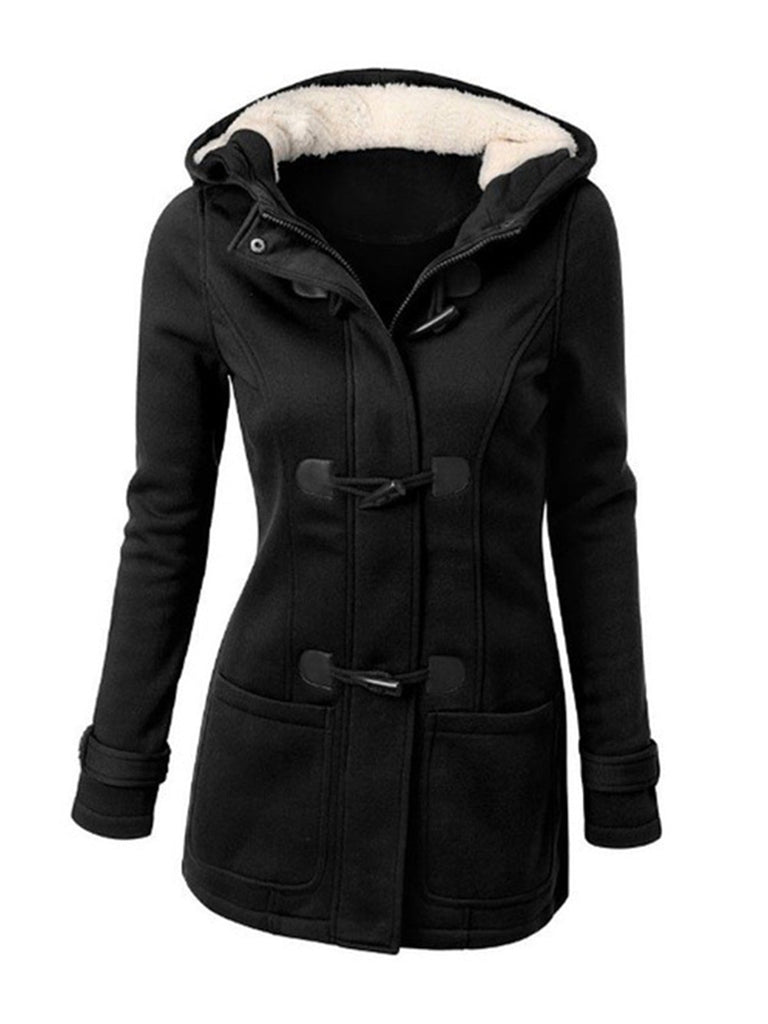 Button Down & Zip Fleece Hoodie Parka Jackets Coat