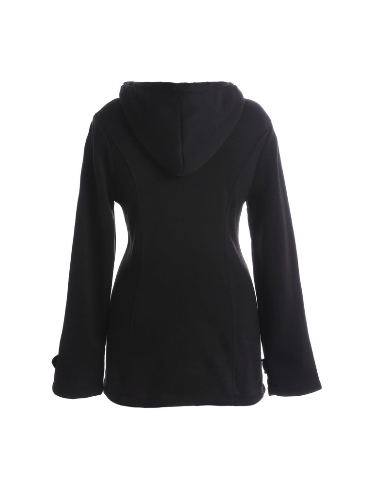 Button Down & Zip Fleece Hoodie Parka Jackets Coat