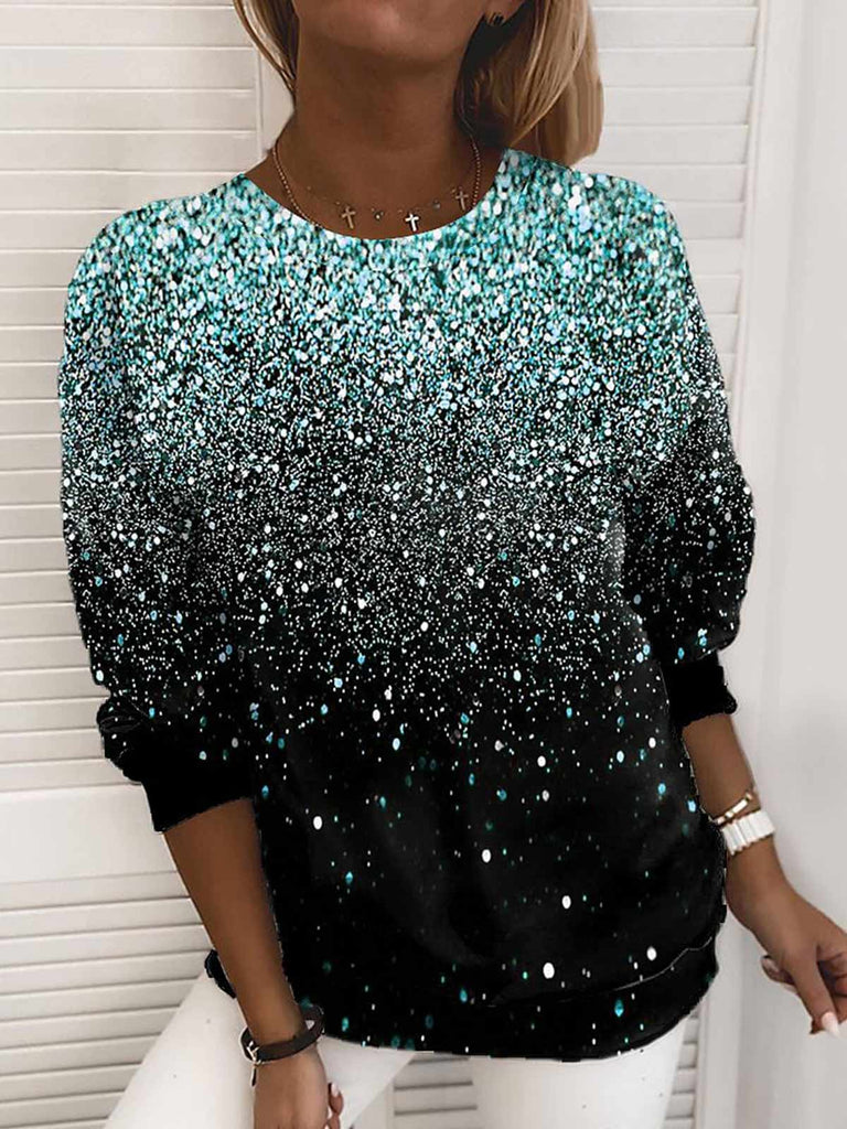 Christmas Tree Print Pullover 🎄✨