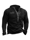 Retro V-neck Button Design Sweater