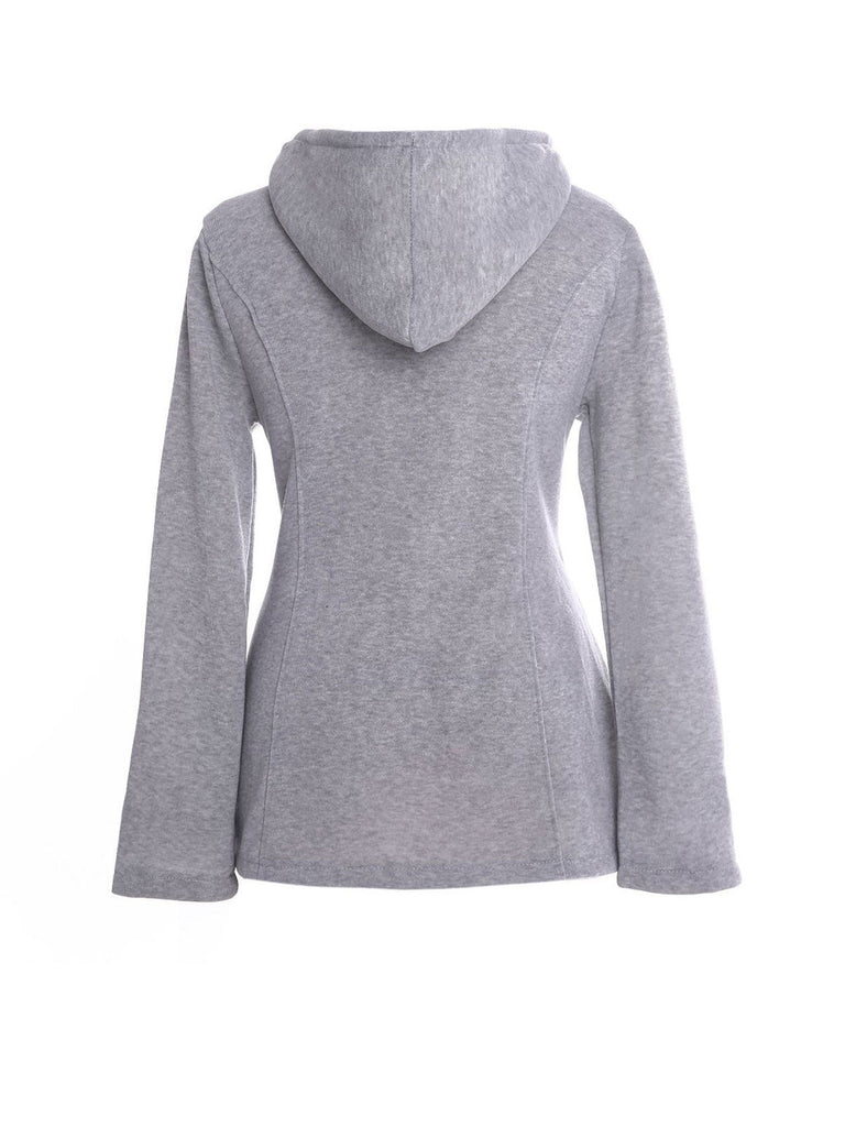 Button Down & Zip Fleece Hoodie Parka Jackets Coat