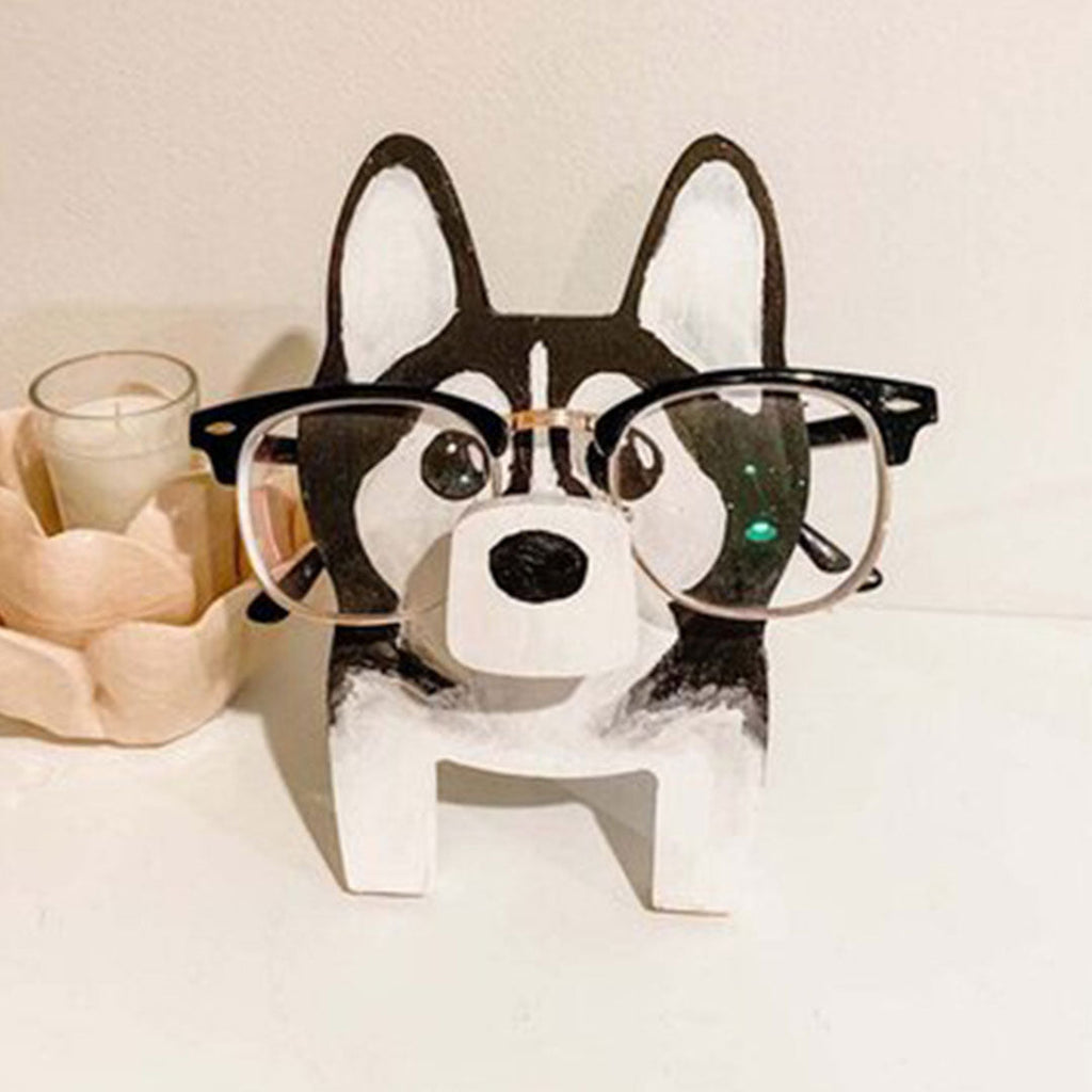 Tony-Handmade Corgi Glasses Stand Art Gift