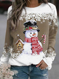 Snowman&Snowflake Print Tops ⛄︎