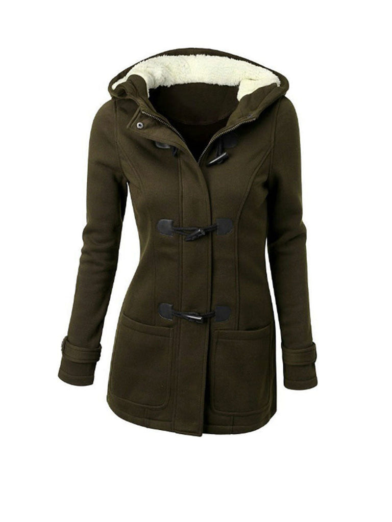 Button Down & Zip Fleece Hoodie Parka Jackets Coat
