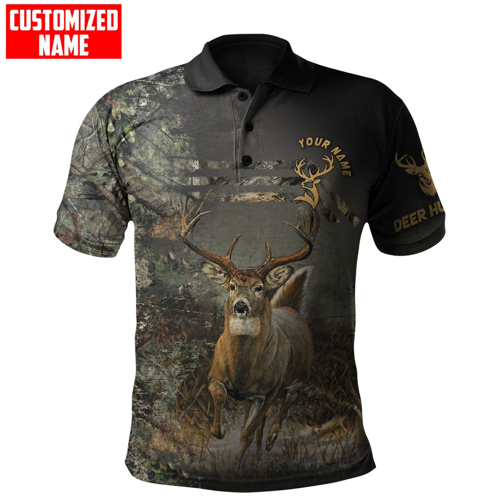 Personalized Name Deer Hunting Camo Unisex Shirts