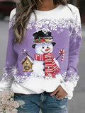 Snowman&Snowflake Print Tops ⛄︎