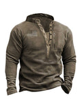 Retro V-neck Button Design Sweater