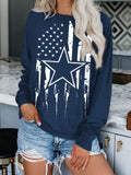 Long Sleeve Printed Sweatshirt