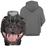 Unisex 3D Graphic Hoodies Animals Dogs Stanffordshire Bull Terrier