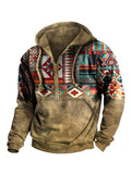 Vintage Zip Up Hoodie with Drawstring