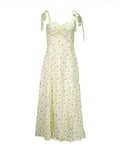 Women's Sling Sleeveless Slit Midi Dress
