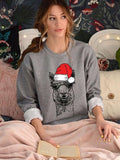 Funny Alpaca Christmas Sweatshirt