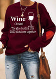 Wine Glass Sweatshirt