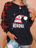 Plaid Christmas Outside Sweatshirt