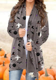 Cute Ghost Skull Halloween Cardigan