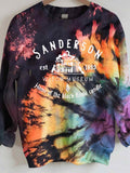 Tie Dye Color Block Sanderson Sweatshirt