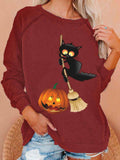 Funny Cat Halloween Sweatshirt