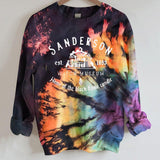 Tie Dye Color Block Sanderson Sweatshirt