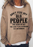 Letter Print Sweatshirt