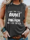 Women's I Have Two Titles (White Text) Tank Top