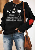 Wine Glass Sweatshirt