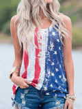 Independence Day Flag Print Tops