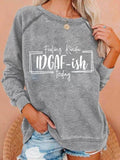 Loose Letter Print Top