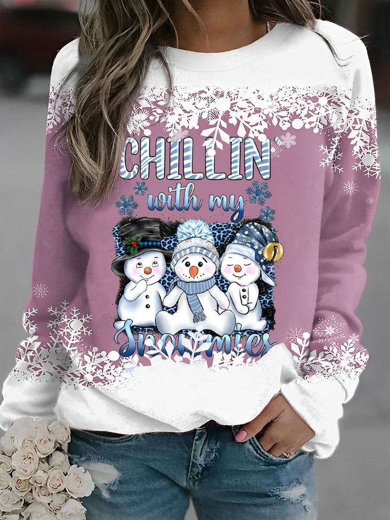 Chillin' With My Snowmies Winter Sweatshirt