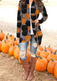 Cute Black Cat Halloween Cardigan