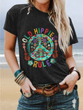 Old Hippies Rule Women Graphic Tee