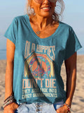 Old Hippies Don't Die Creative Printed Graphic Tees